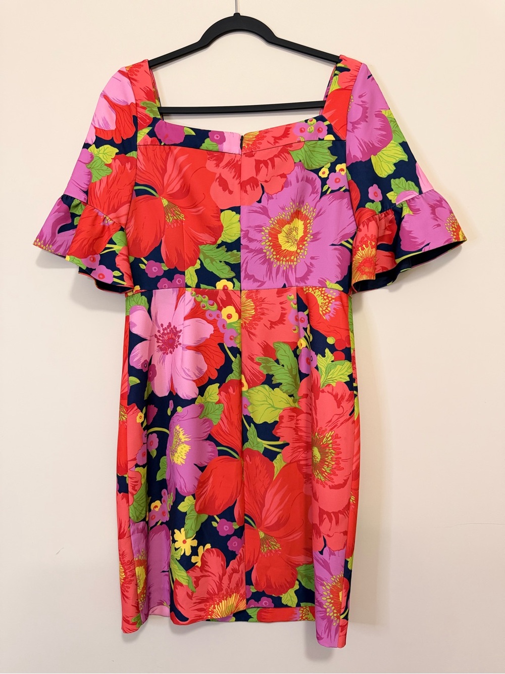 trina by Trina Turk Kanan Square Neck Floral Knee Length Dress - Size 8 - EUC - Picture 4 of 5